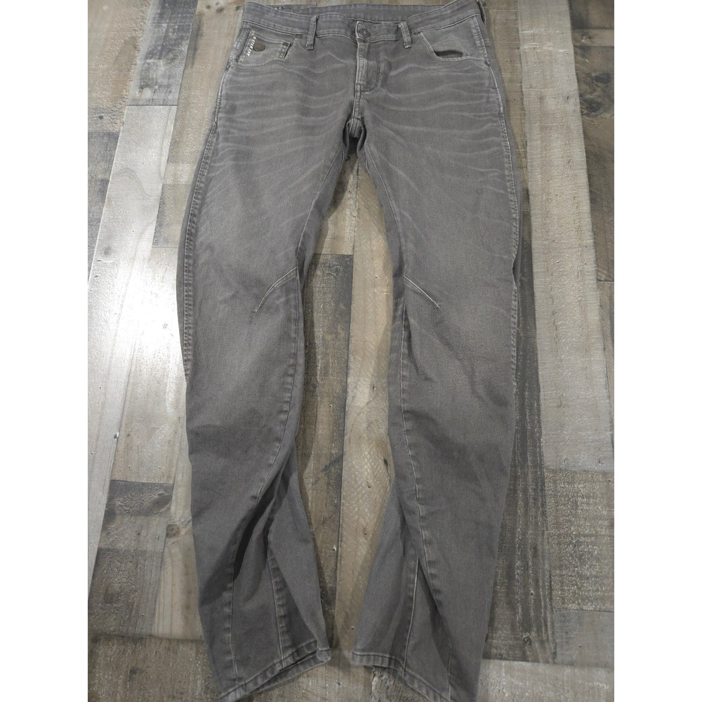 G-Star Raw Arc 3D Slim Grey Jeans Mens Size 34x32 Twisted Seam Tapered Denim